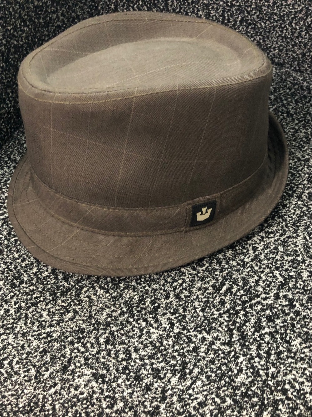 Vintage men’s medium fedora brown check goorin bros